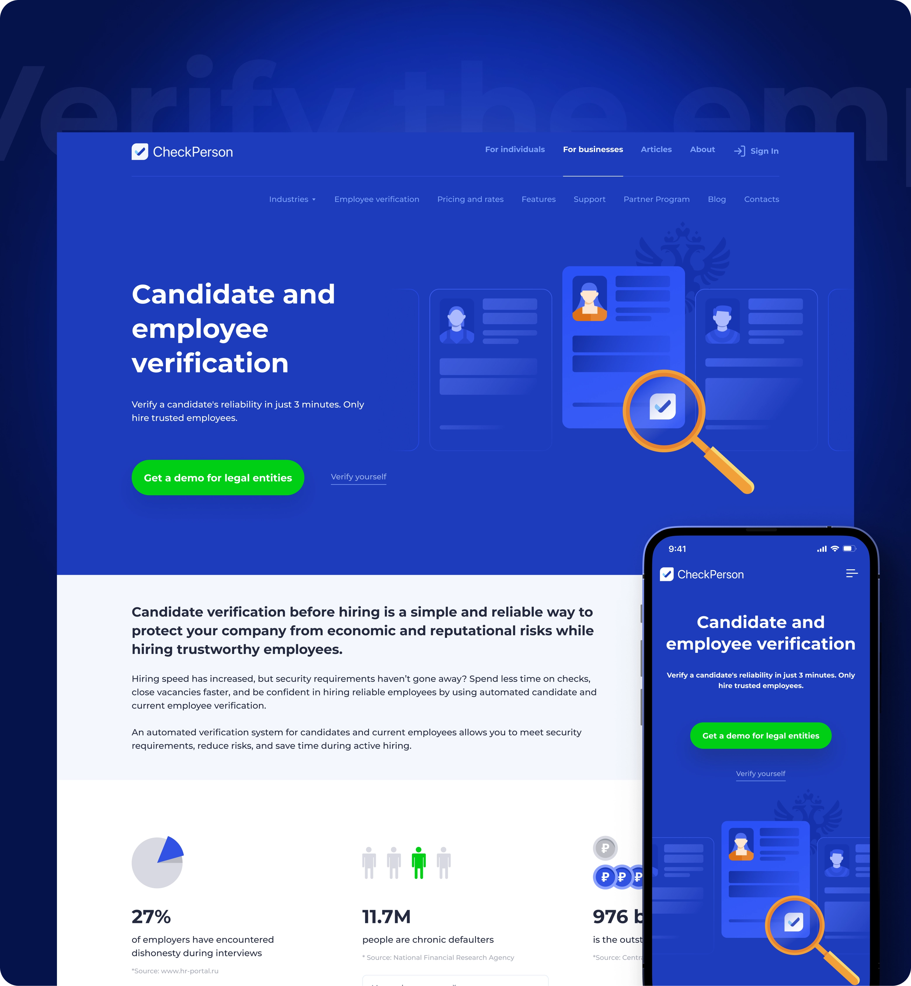 Checkperson screenshot